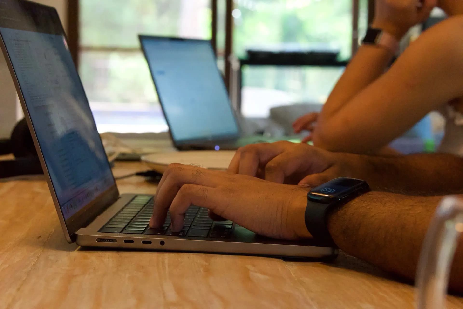 Laptop showing marketing performance dashboard